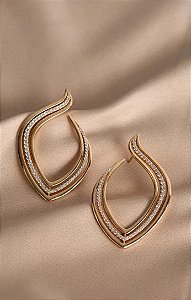 BRINCO DOURADO CRAVEJADO