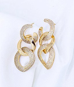 BRINCO DOURADO ENTRELAÇADO