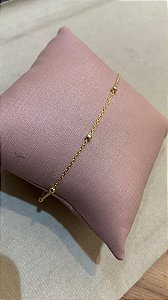 PULSEIRA BOLINHAS P BANHO OURO