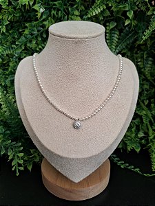 COLAR PERÓLA INSPIRAÇÃO SWAROVSKI