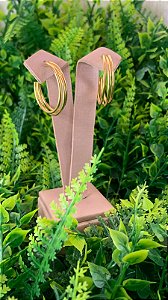 BRINCO TRES ARGOLA DOURADO