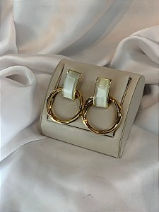 BRINCO OLHO DE GATO DOURADO