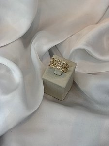 ANEL GROSSO CRAVEJADO DOURADO