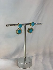 BRINCO AZUL DOURADO