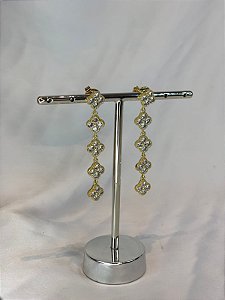 BRINCO VAN CLEEF DOURADO CRAVEJADO