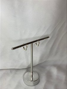 ARGOLINHA CORAÇÃO CRAVEJADO P PRATA