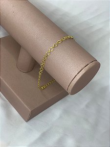 PULSEIRA COM ELOS PEQUENOS DOURADA