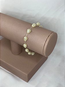 PULSEIRA COM PERÓLAS ORGANICAS