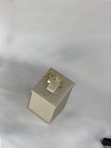 ANEL CORAÇÃO DOURADO