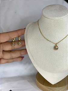 CONJUNTO DOURADO COLORIDO