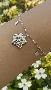 PULSEIRA FLOR PRATA