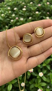 CONJUNTO OLHO DE GATO REDONDO