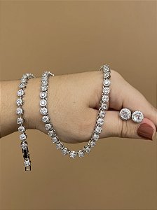 PULSEIRA INSPIRAÇÃO SWAROVSKI ANGELIC RODIO - P