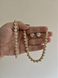 PULSEIRA INSPIRAÇÃO SWAROVSKI ARIANA OURO