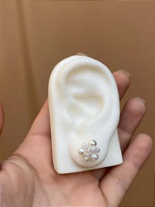 BRINCO PÉROLAS PRATA