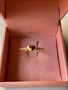 ANEL ALIANÇA CORAÇÃO MACIÇO