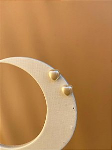 DUO DE BRINCOS CORAÇÕES PÉROLA