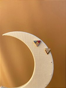 DUO DE BRINCOS INSPIRAÇÃO TRIANGULO