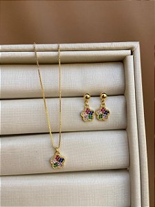 CONJUNTO INFANTIL FLOR COLORS