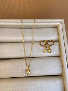 CONJUNTO PONTO DE LUZ CITRINO 40CM