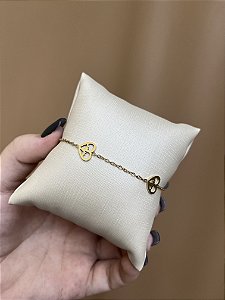 PULSEIRA AÇO INOX CORAÇÕES BATIMENTOS