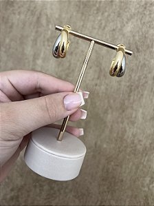 Brinco argola duo de banho