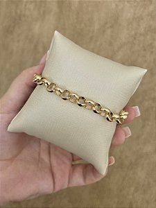 Pulseira elos portugueses fecho boia 18+3cm