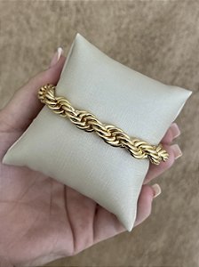 Pulseira cordão baiano Dourado 18+3cm