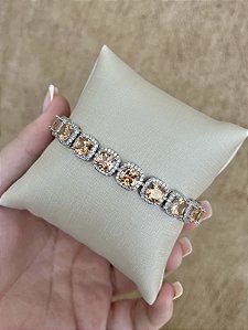 Pulseira riviera quad crav Champagne