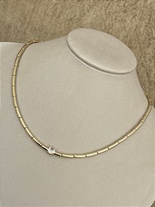 Colar canutilho com ponto de Luz