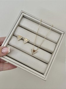 Conjunto inspração ouro