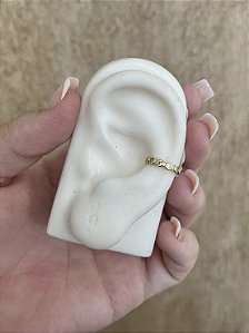 PIRCING FAKE OVAIS NO CRISTAL DOURADO