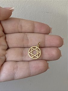 PINGENTE PARA COLAR ESTRELA DE DAVI PEQUENA DOURADA
