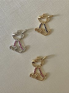PINGENTE CACHORRO CRAV ROSA RODIO