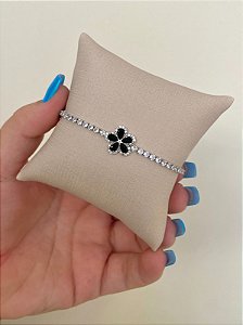 PULSEIRA REVIEIRA FLOR PRETA