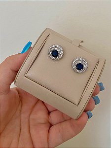 BRINCO REDONDO CRAV PEDRA TANZANITA