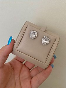 BRINCO CORAÇÃO NAVETES DE CRISTAL