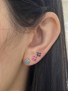 BRINCO TRIO FLOR CRAV COLORS