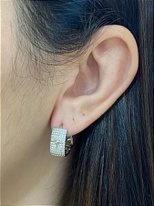 BRINCO CRAV COM ZIRCÔNIAS ESTRELA GUIA NO RODIO