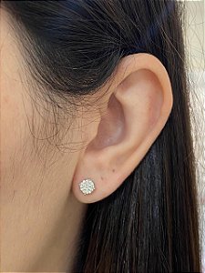 BRINCO BOTÃO CARV EM PAVÊ RODIO P