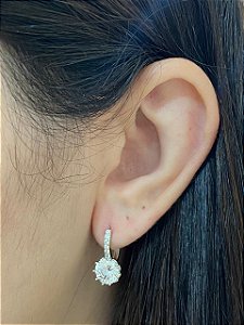 BRINCO ARGOLA CLICK CRAV PONTO DE LUZ RODIO