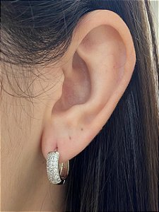 BRINCO ARGOLA CLICK CRAV 3 FILEIRAS RODIO