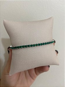 PULSEIRA REVIEIRA ZIRCONIA ESMERALDA