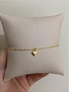 TORNOZELEIRA CORAÇÃO LISO