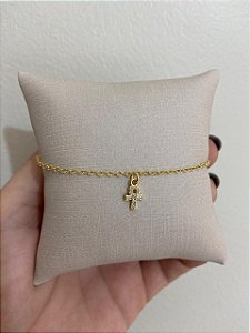 TORNOZELEIRA PINGENTE FEMININO