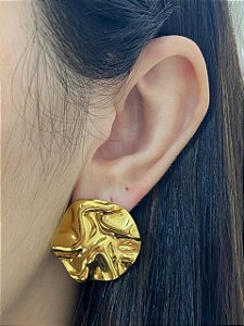 BRINCO DOURADO ORGANICO REDONDO