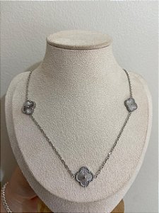 COLAR AÇO TREVO TEXTURIZADO