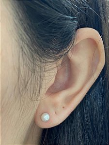 BRINCO PONTO DE PEROLA AÇO