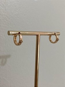 BRINCO CLICK DOURADO COM X