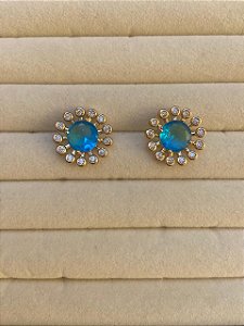 BRINCO SOLAR CRAVEJADO AZUL TIFFANY